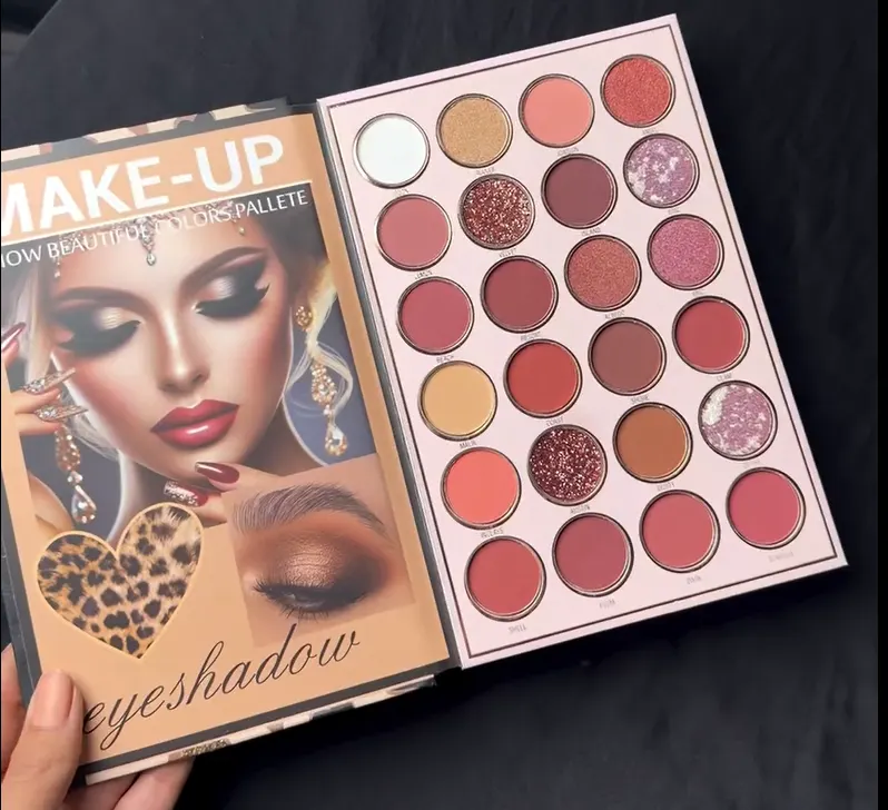 Professional Multi-Shade Eyeshadow Palette – Matte, Shimmer &amp; Glitter Tones