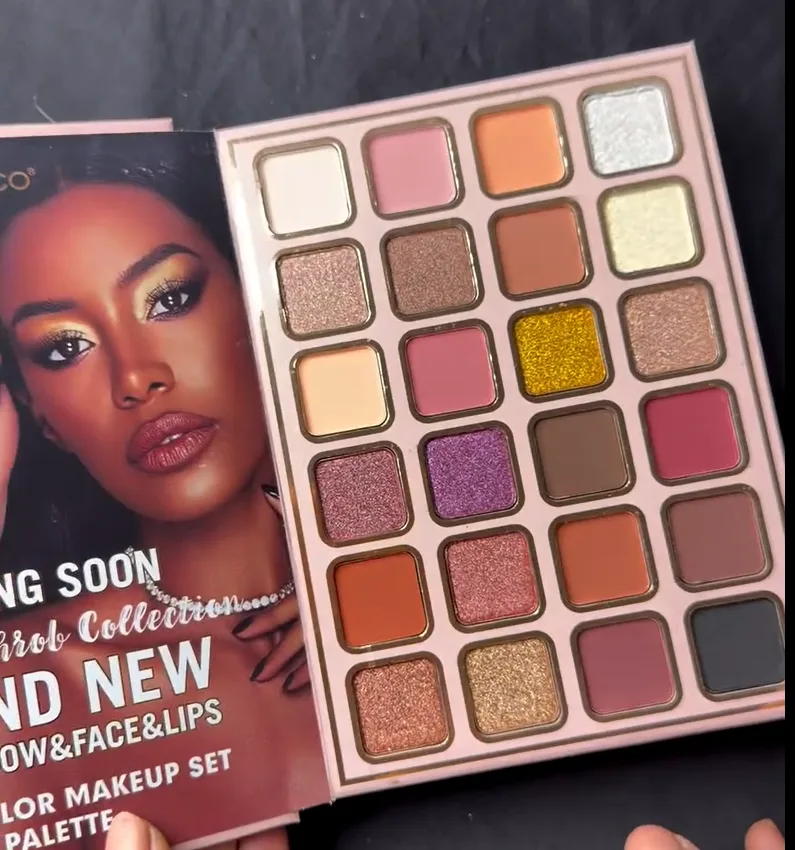 Multi-Shade Eyes, Face &amp; Lip Makeup Palette – Matte &amp; Shimmer Finish