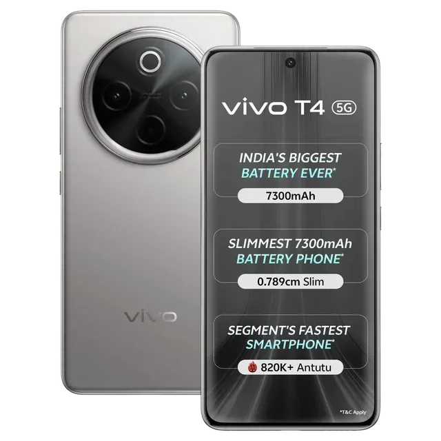 vivo T4 5G (12GB RAM, 256GB, Phantom Grey)
